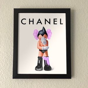Kaws Chanel Wall Art